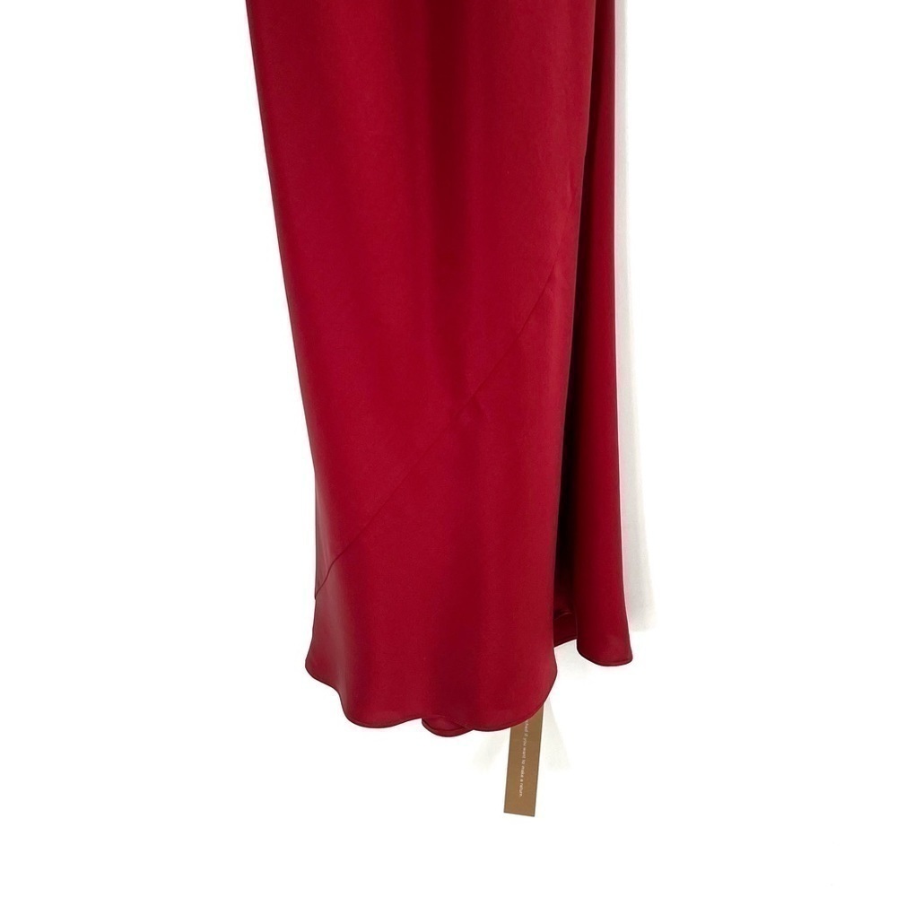Reformation Casette Silk Dress Ruby Red Wine Sangre Open Back Maxi Gown size 6 - Picture 7 of 12